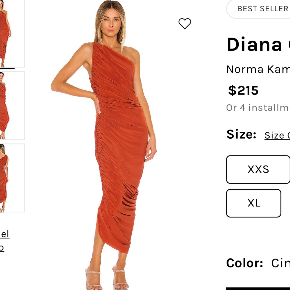 BRAND NEW NORMA KAMALI DIANA DRESS XXS